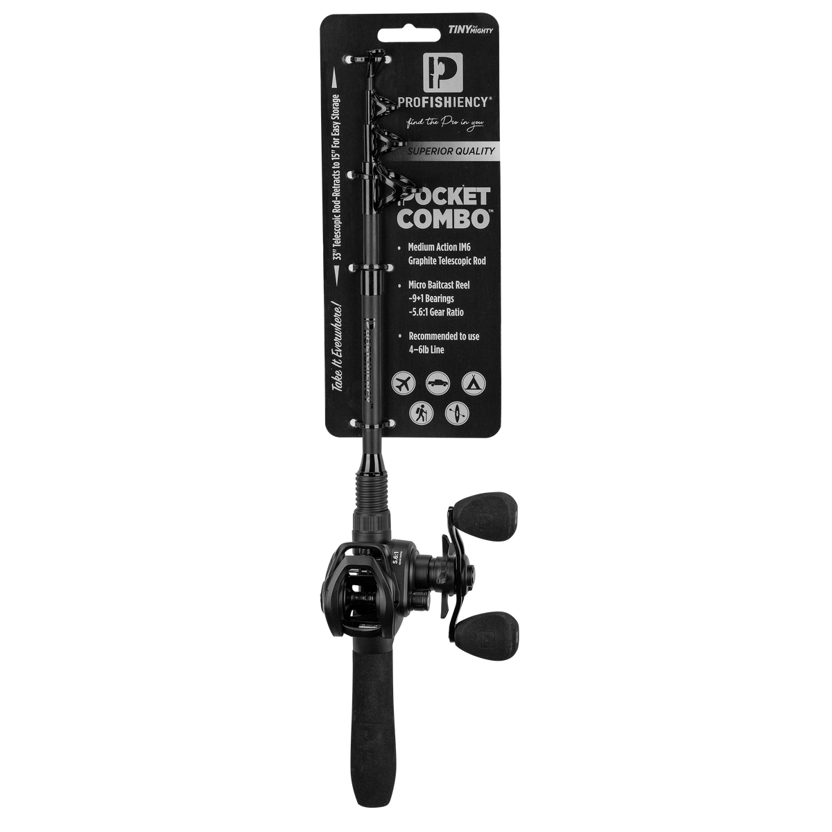ProFISHiency Premium Baitcast Pocket Combo