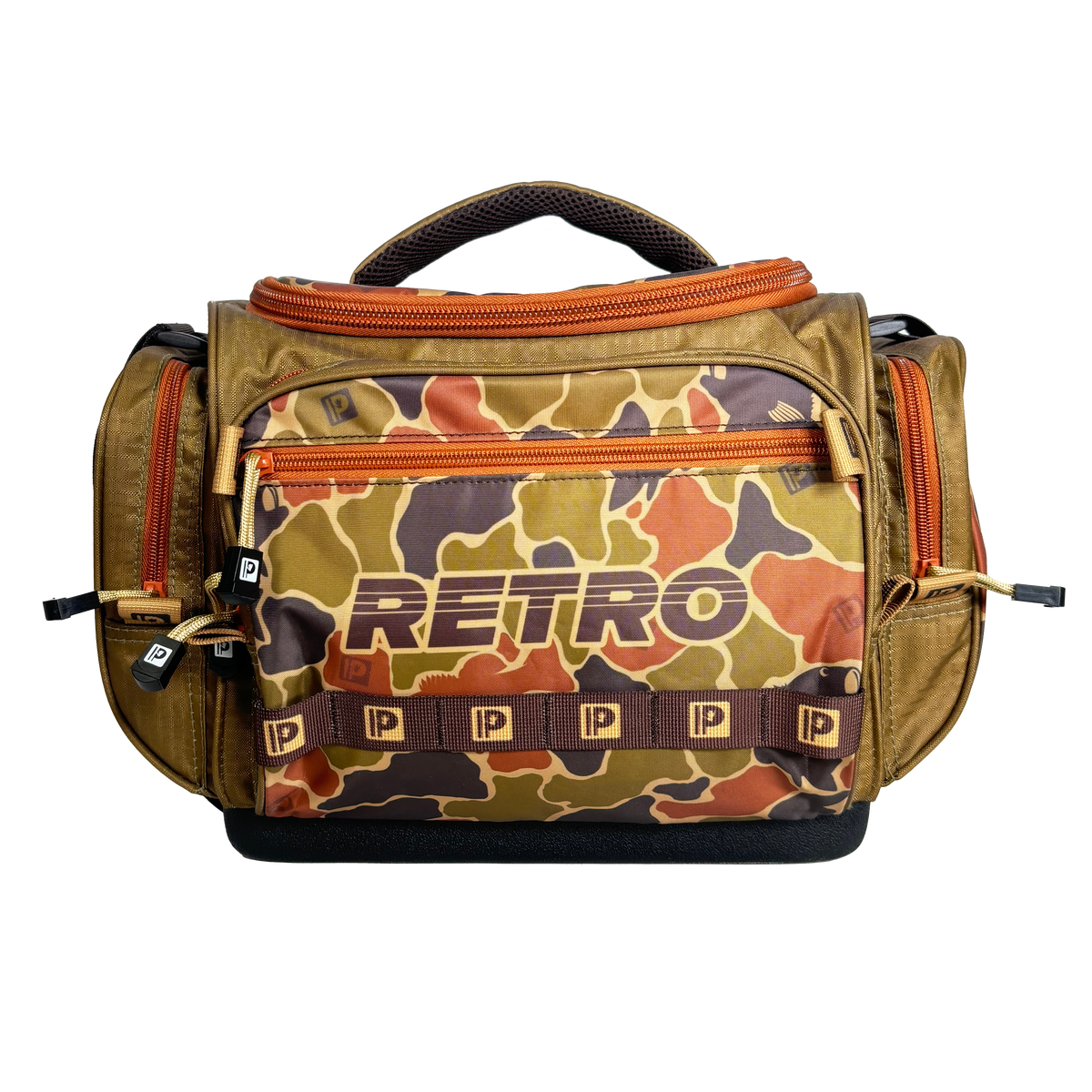 2nd hand tackle bags Retro Green Bag | Profishiency and molle webbing for clipping on accessories Carp Tackle Cheapest Fishing Gear
