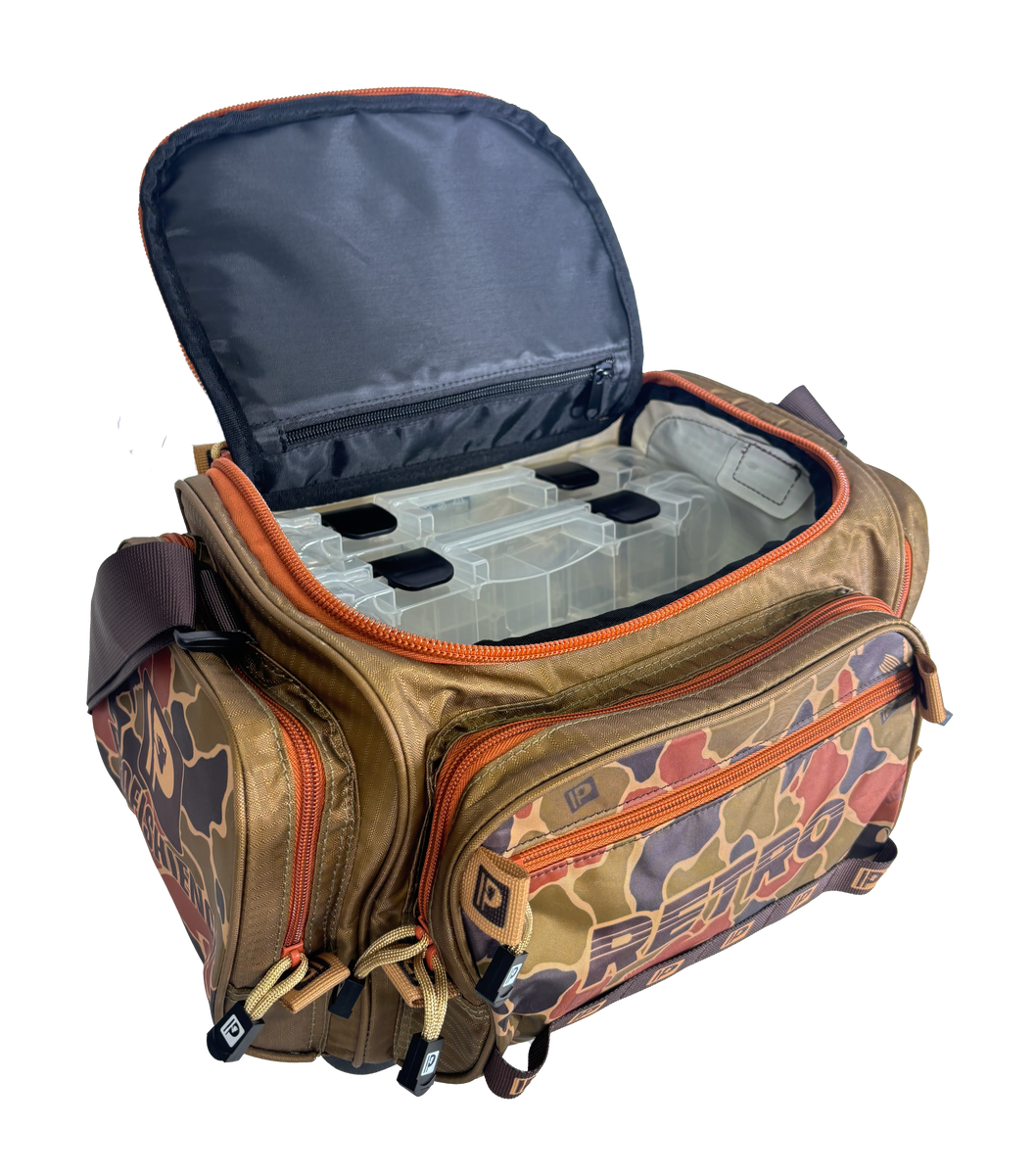 2nd hand tackle bags KastKing Karryall Fishing for Saltwater or Freshwater Fishing - Water Resistant Material - Padded Shoulder Strap stop nylon is treated with an outer hydrophobic coating and an inner PVC layer to prevent water intrusion Calcutta Squall Tackle Bag with