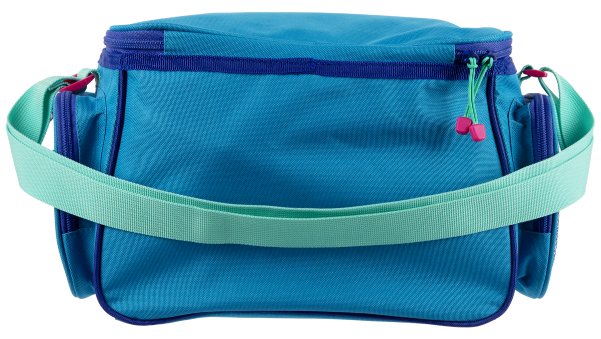 blue tackle bags with plastic zipper Wild Child Bag Colorway:Green Mack - MSS03M Diplomat V2 Travel Rod 2024labourday 9” x 7” x