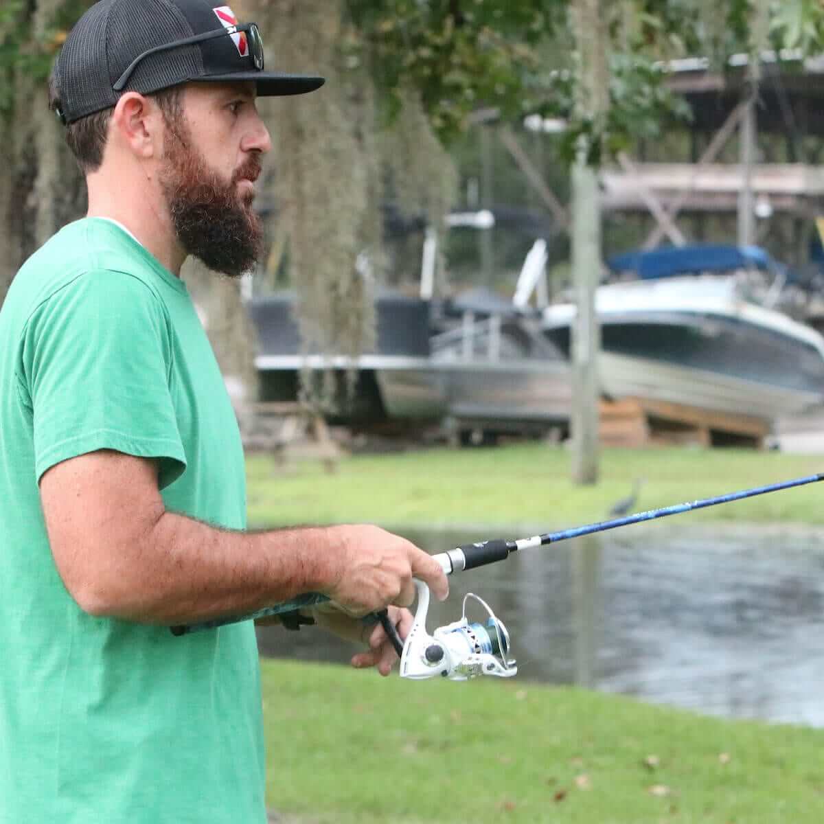 RealTree Wave True Blue Camo Spinning Combo – Profishiency