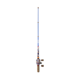 Front view of Profishiency Krazy Rizz Pocket Combo telescopic fishing rod and pre-spooled spincast reel on white background