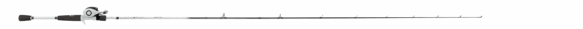 Left-side view of Shadowcast baitcast combo showing rod with baitcasting reel and EVA grips on white background