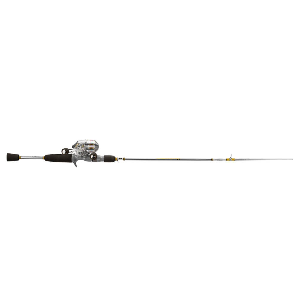 Silversniper baitcasting rod-and-reel combo with silver baitcasting reel and black foam handles