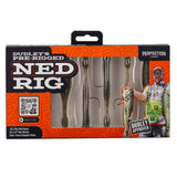 DUDLEY'S PRE-RIGGED NED RIG box with PERFECTION LURES logo; SCAN ME HOW TO FISH; DUDLEY APPROVED