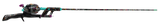 Side view of Profishiency Krazy 3 Tangle-Free Combo rod and reel with colorful graffiti-pattern shaft on white background
