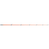 Orange two-piece Nerf Micro Spincast fishing rod with multiple line guides