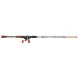 Kids PROFISHIENCY spincast rod and reel with orange camo grip and NERF-branded reel