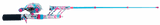 Side view of Wild Child Pocket Combo by Profishiency 30-inch telescoping rod with micro spincast reel on gray background