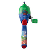 PJ MASKS KID CASTERS youth fishing reel handle with green and blue plastic and character graphics