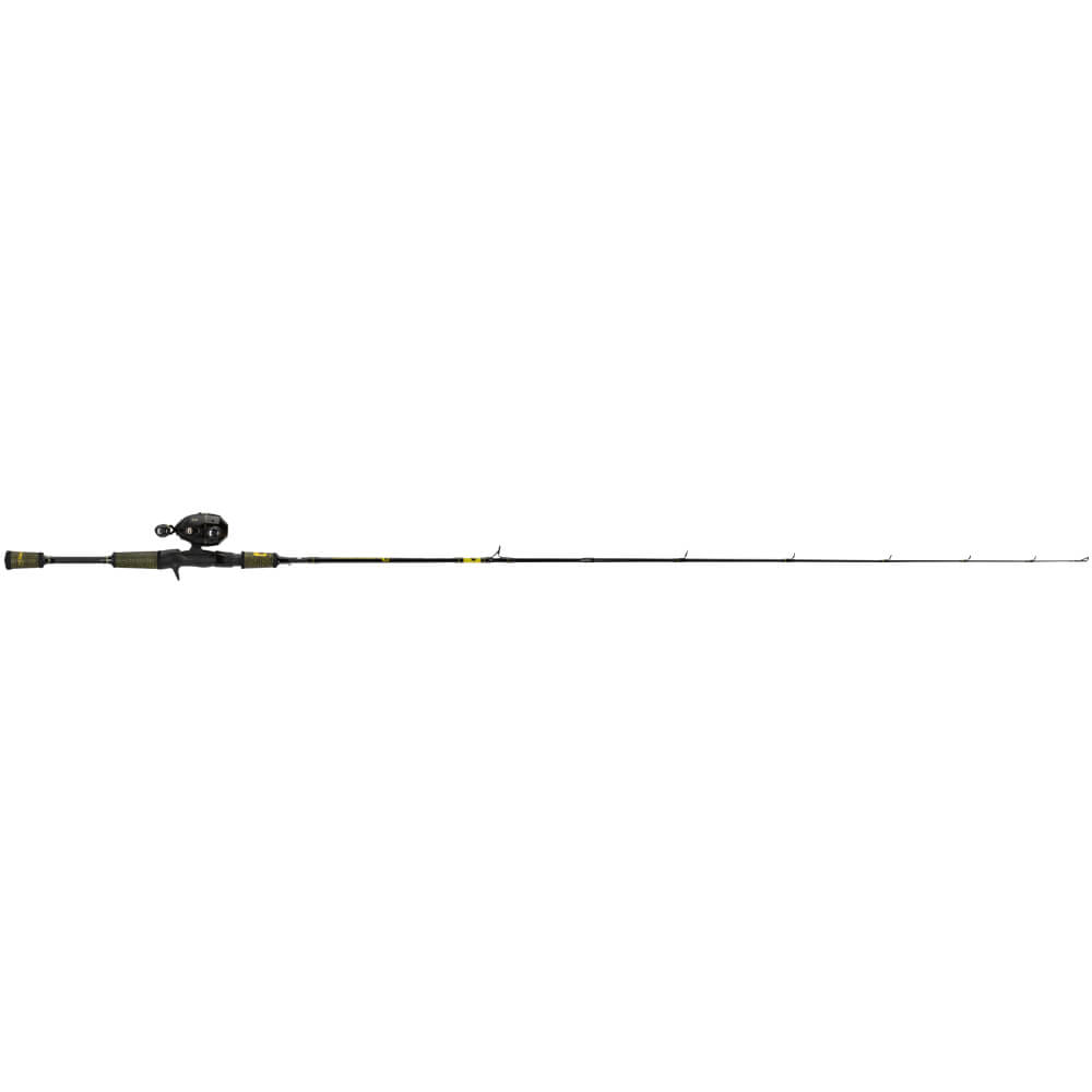 Profishiency Bumblebee spin‑cast fishing rod and reel, full-length side view