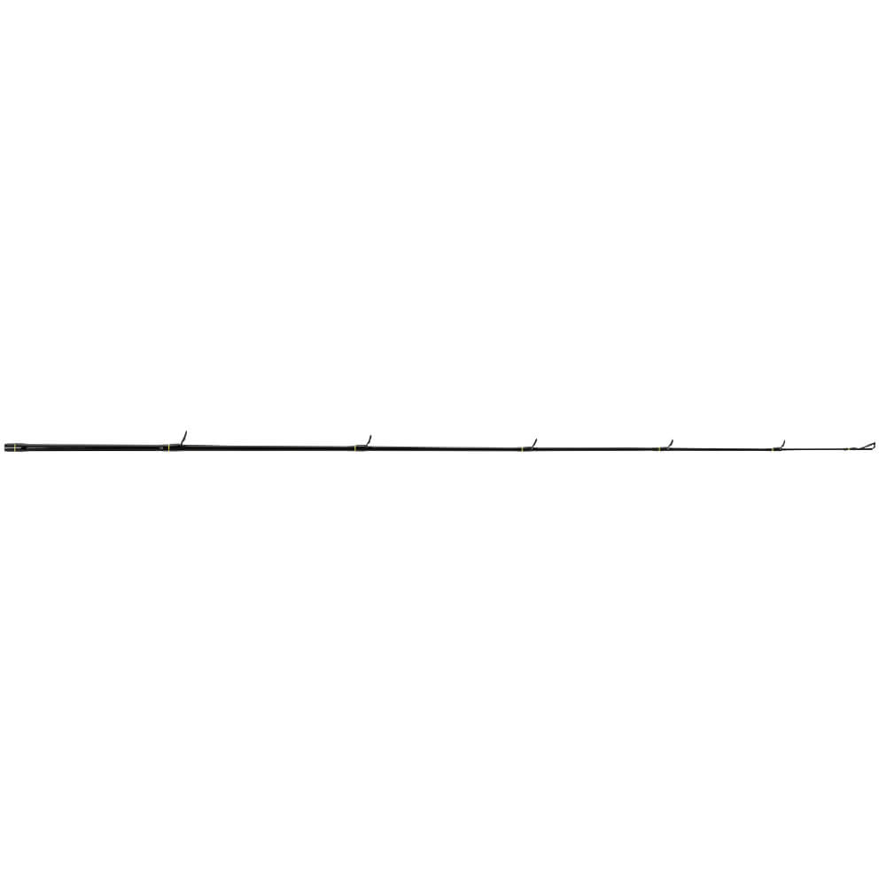 Profishiency Bumblebee spincast rod, 2-piece, full-length view showing guides