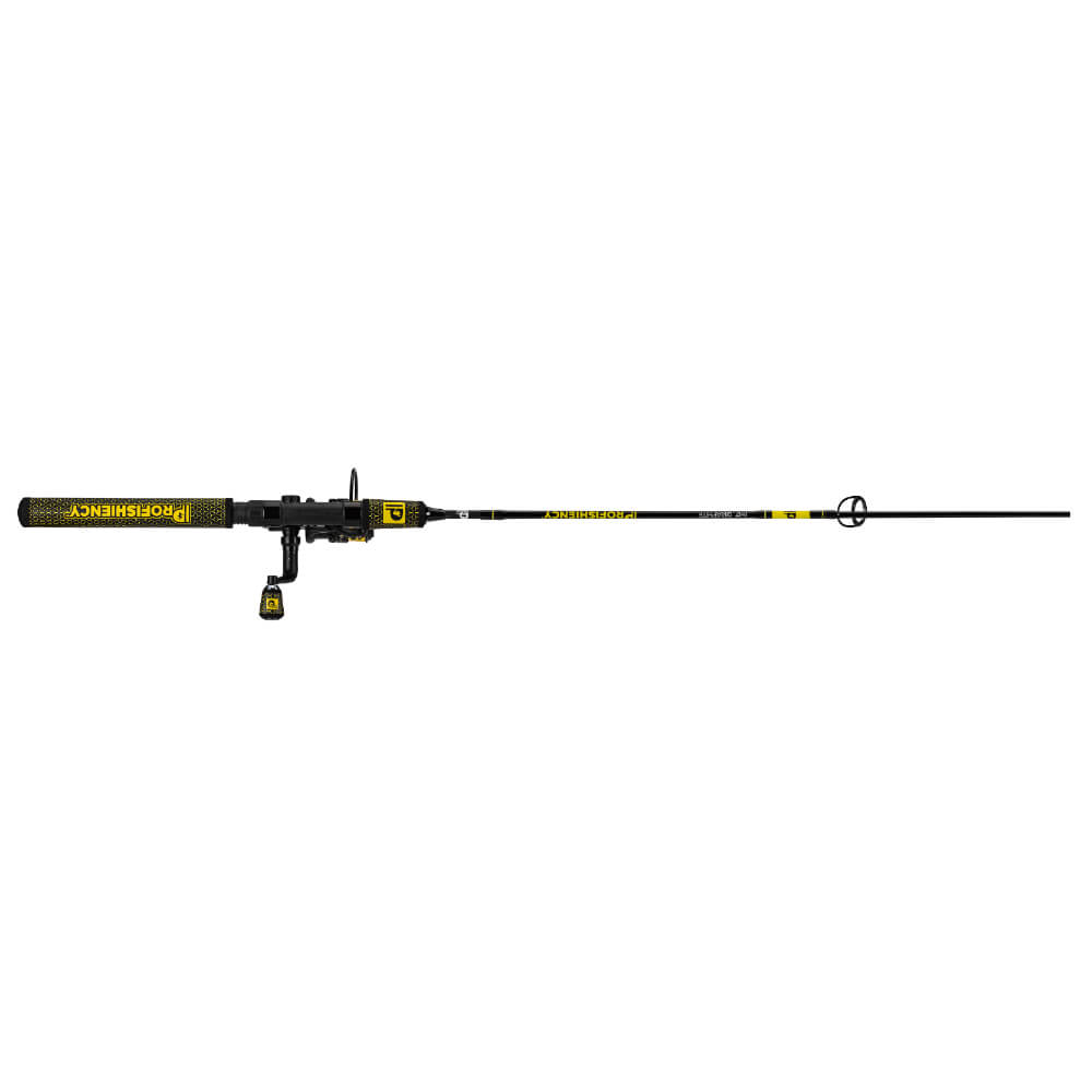 PROFISHIENCY Bumblebee 56 spinning rod with black-and-yellow grip and 'P' logo