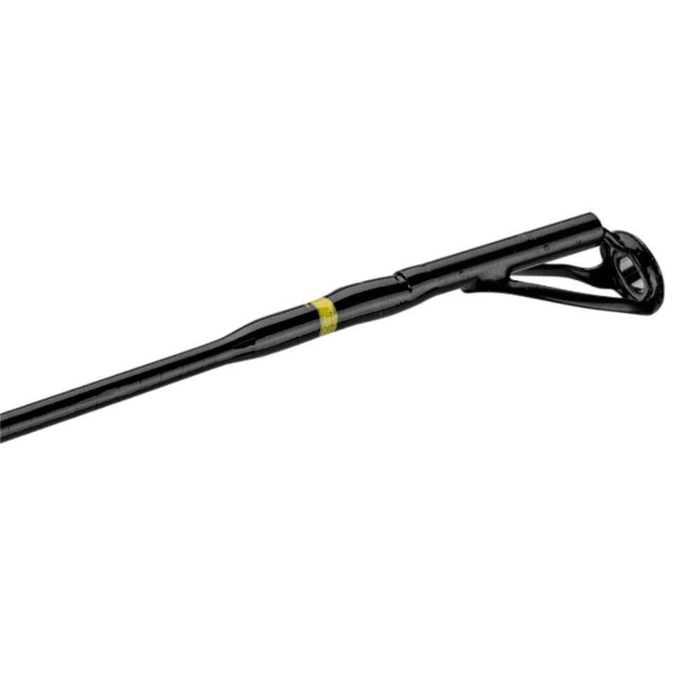 Rod tip guide with black finish and yellow thread band — Prof56spin Bumblebeespin 07tip