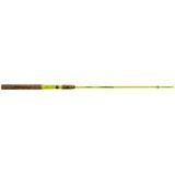 Profishiency neon yellow fishing rod with cork handle, single-line guides, horizontal product view