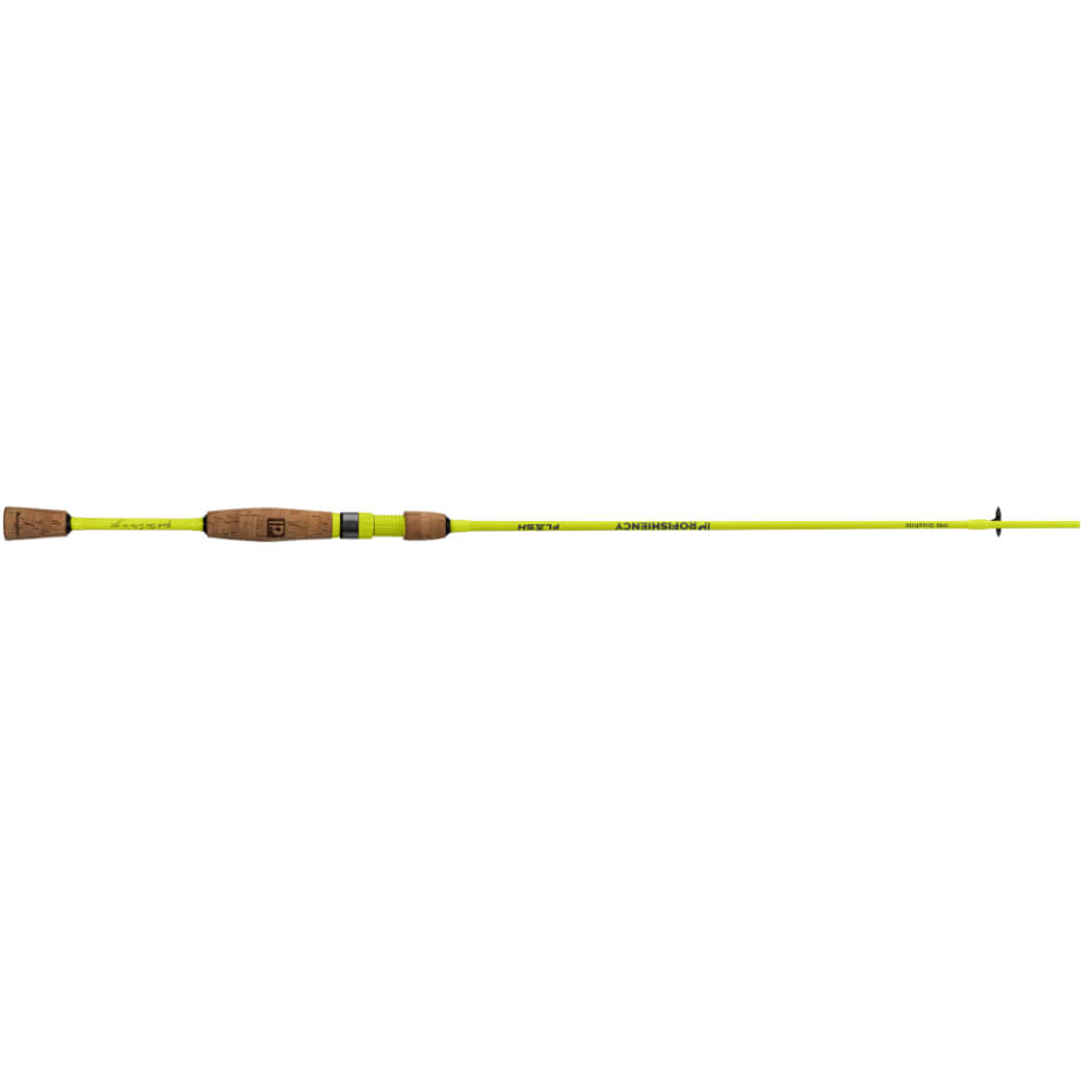 Profishiency Flashspin Ultralight neon-yellow spinning rod with cork handle