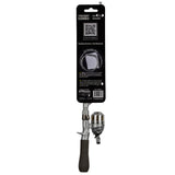 Pocket Combo packaging back with QR code reading 'HOW TO THREAD', 'Line Threading Wires', How2Thread.com; tiny spincast reel and handle.