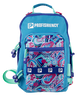 Front view of Wild Child Sling Bag with Freshwater and Saltwater Ready print, compartments and adjustable sling strap