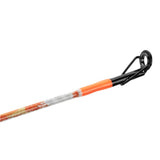 Profishiency KRAZY Baitcast Combo showing the rod and reel setup with a fishing line and handle in a natural fishing stance.