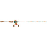 Profishiency KRAZY Baitcast Combo with spinning reel and rod, black and red design, ready for fishing action.
