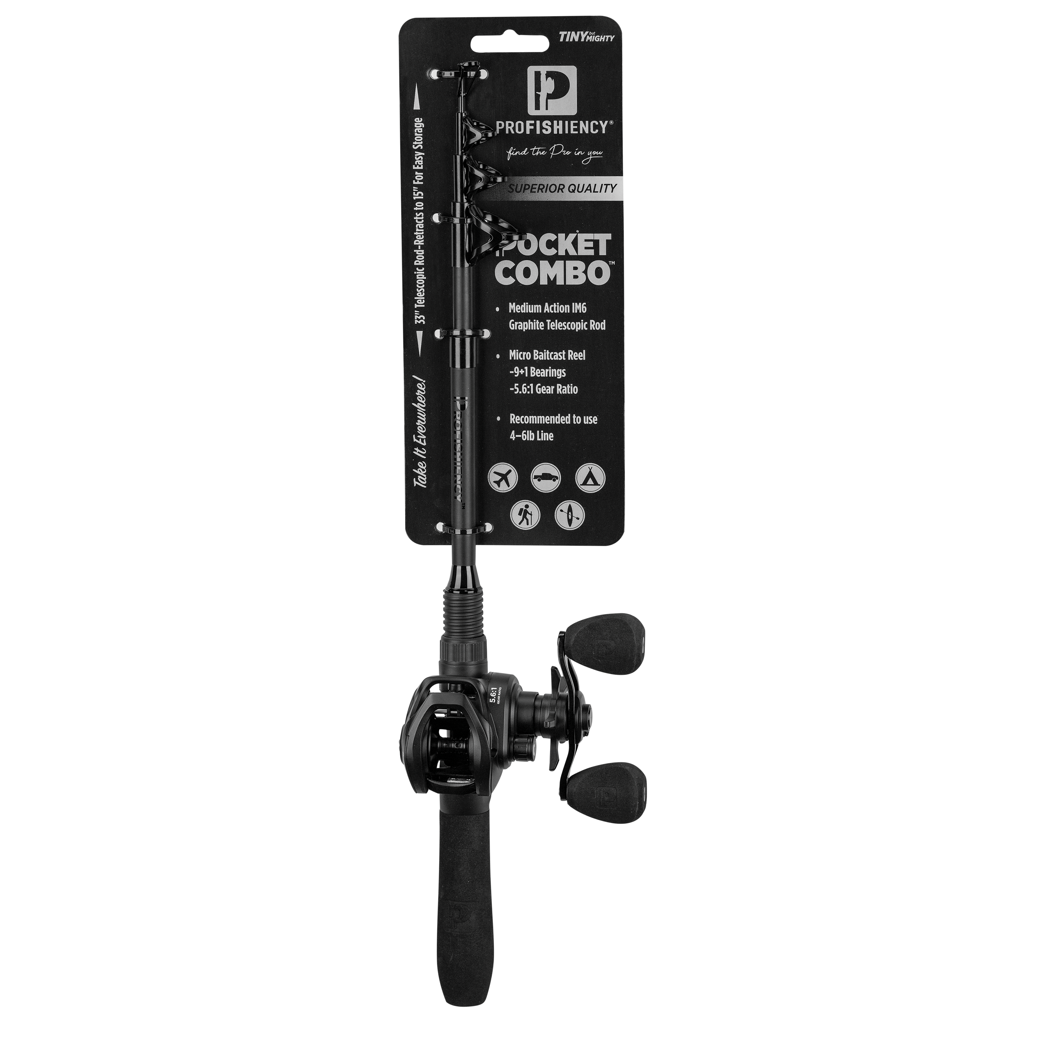 ProFISHiency Premium Baitcast Pocket Combo