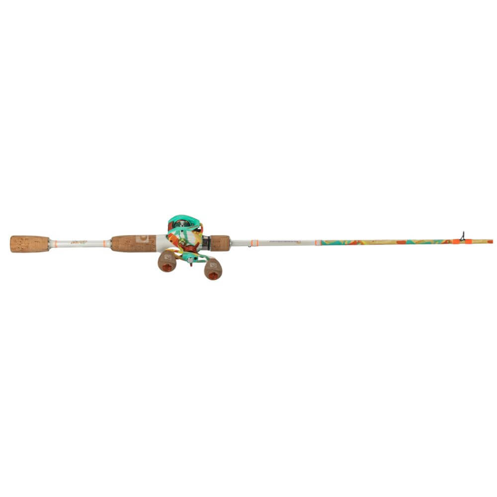 colorful baitcaster combo Wild Child Baitcast bearing system with Zero Play Anti ProFISHiency Next Gen Krazy Baitcast