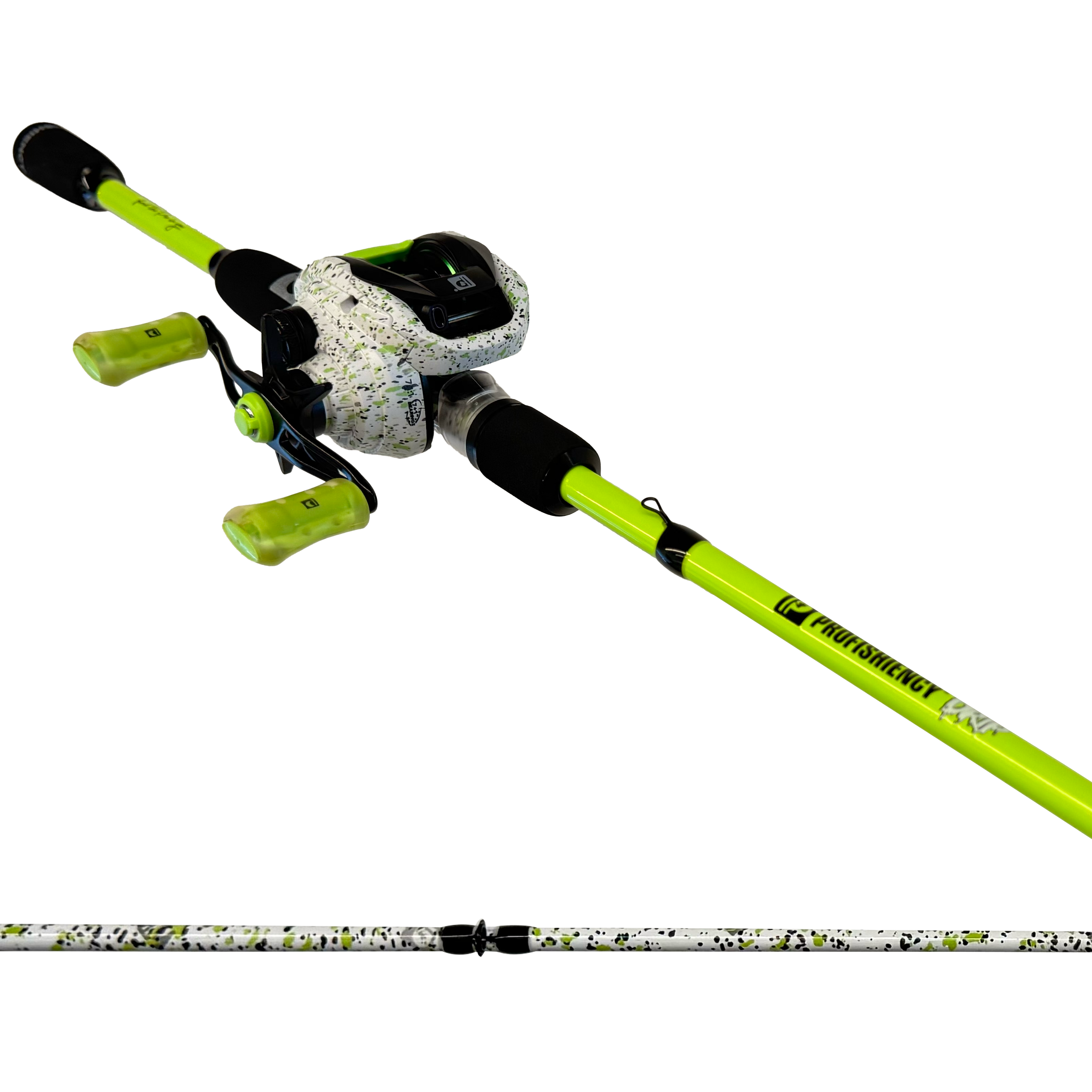 7ft baitcaster combo Kilitn Fishing Rod and Reel Combo, Baitcasting Baitcast Reel, 6 Foot 7 Foot 2-Piece, Durable Fiberglass Wrapped Carbon Fiber Rod with Comfortable EVA Handle (Left-Hand Reel A premium 10 bearing system Abu Garcia 6'6" Aqua Max