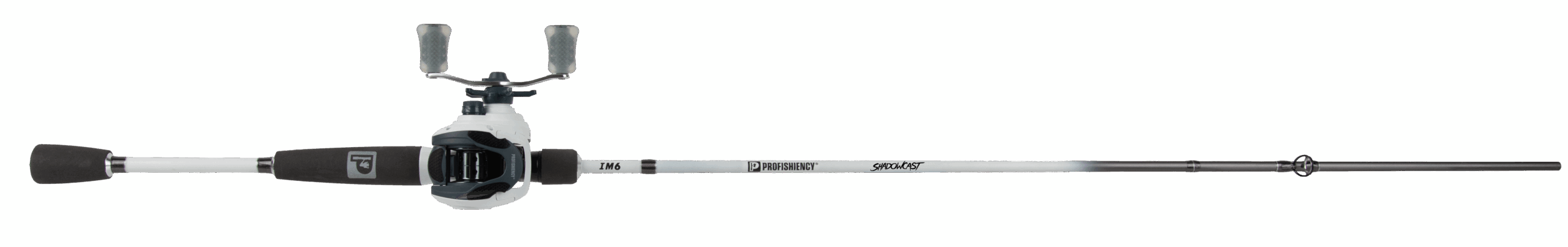 ProFISHiency Shadowcast Baitcast Fishing Rod and Reel Combo, Graphite