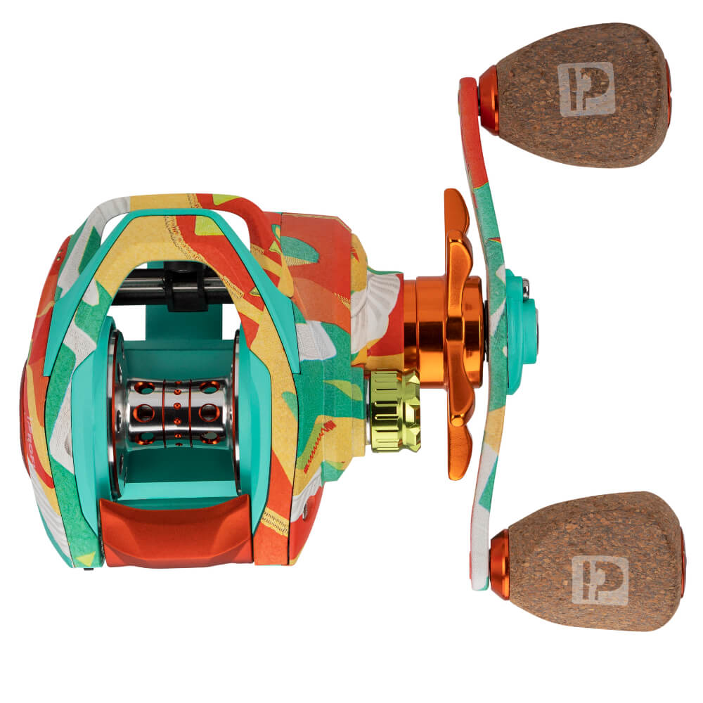 baitcasting reel mudah Goofish Saltwater Reel:6.18:1 Gear Ratio,15kg Drag,10+1 BB Right / Golden / BCS250 You can also select ordinary double handle or strong power handle according to personal preferences Chaos XS Round Saltwater Baitcasting