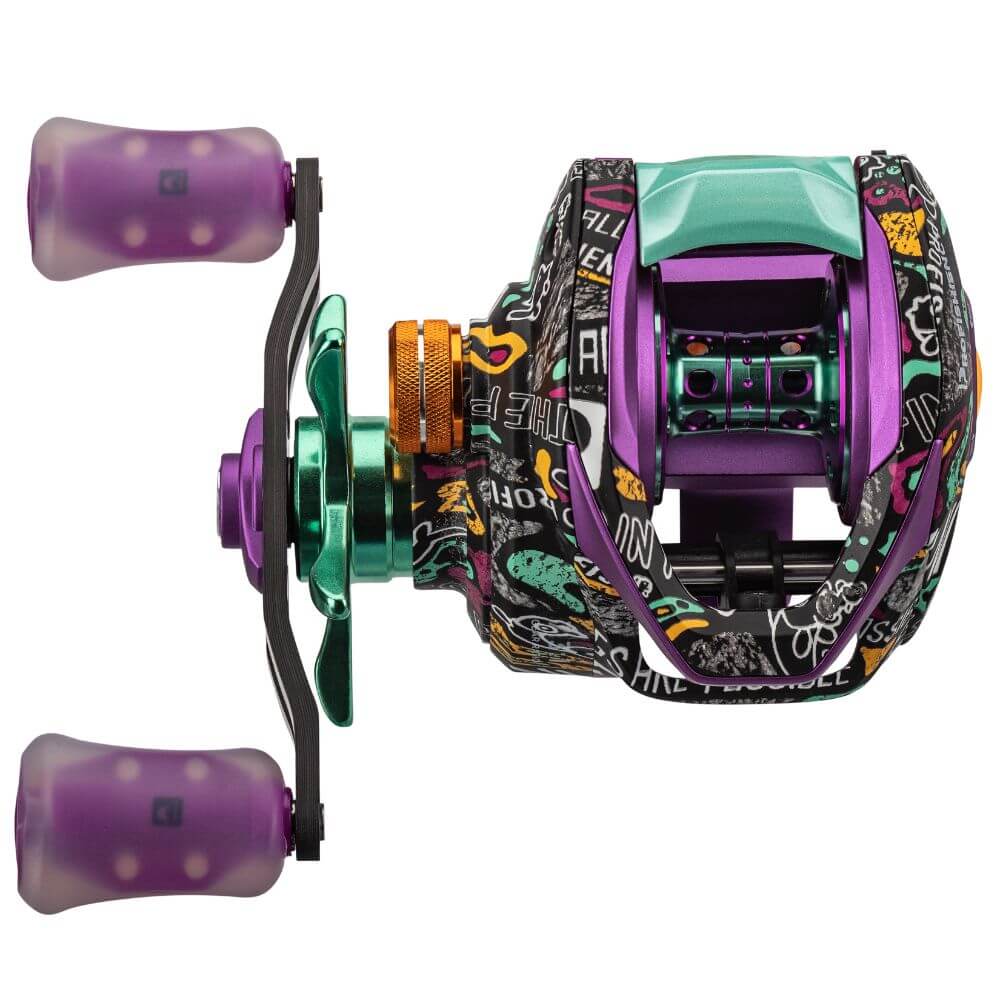 crazy combo baitcaster ProFISHiency Krazy Baitcast Dock The Krazy 3s carbon fiber handle with premium rubber knobs saves weight without sacrificing strength Krazy RIZZ Baitcast Combos 73