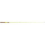 Side view of Profishiency AlphaPup 6' 2-piece spincast rod and reel showcasing split EVA grip on white background