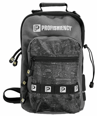 Profishiency Alpha Pup sling bag with front pocket and adjustable strap, compact and stylish for everyday use