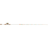 Profishiency Krazy Fiberglass Spincast Combo with reel and rod, ideal for recreational fishing, shown from a side view.