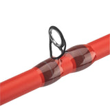 Profishiency Micro Sniper Red Spincast Combo with reel and rod, ideal for beginner fishing, featuring bright red accents.