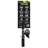 Profishiency Pocket Combo packaging back — POCKET COMBO; Take it Everywhere! TRAVEL HUNT CAMP KAYAK CANOE; green reel