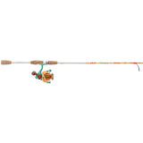 Profishiency Krazy Spinning Combo with multiple spinning lures, shown from the side, designed for fishing enthusiasts.