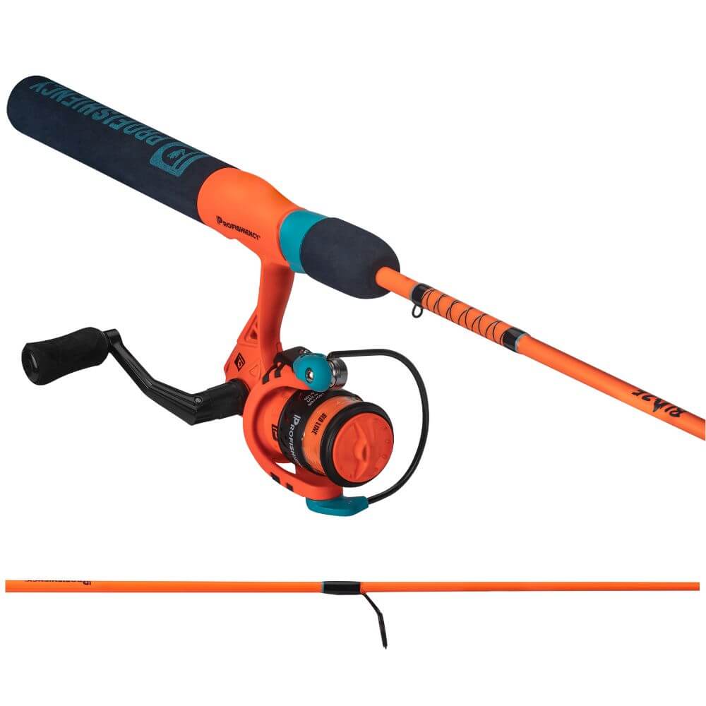 7 foot ultralight spinning combo 4'8" Ultra Light Action Rod and Reel Package, 1 Piece Fibergl Wild Water Fly Fishing Featuring a machined double anodized aluminum spool and three ball bearings with anti Ozark Trail Grit Stick Fishing