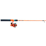 Profishiency Blaze Spin combo fishing rod and spinning reel, orange with teal accents