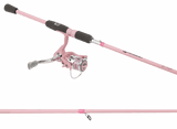 Profishiency Blush Spinning Combo set with vibrant pink and black spinning tools for fishing or outdoor activities.