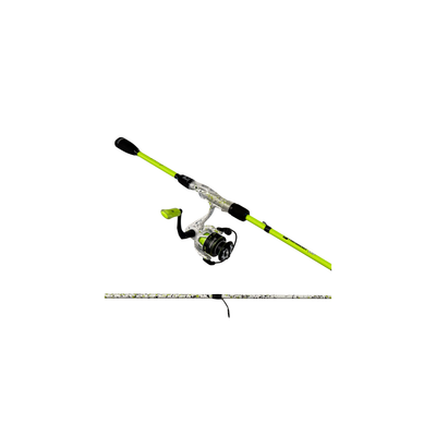 Profishiency DRIP Spinning Combo in white and green, featuring a fishing rod and reel setup for versatile angling.