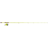 Profishiency Flash Fiberglass Spinning Combo with reel and rod, full side view showing handle and reel details.
