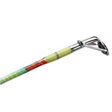 Krazy2 Spin fishing-rod tip with chrome top guide and colorful wrapped blank