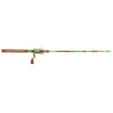 PROFISHIENCY Krazy 2 spinning rod with cork handle, trigger reel seat and tropical-patterned blank