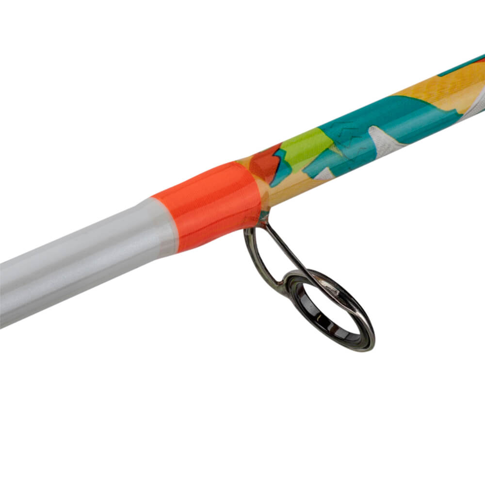 colored fishing poles Custom Fly Rod The fiberglass rod has a light action Build a Colorful 2-Piece Fishing
