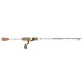 Profishiency Krazy White Next Gen Spinning Combo with sleek spinning reel and rod, top view showing detailed components and handle.