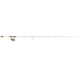 Profishiency Krazy White Next Gen Spinning Combo with spinning reel and rod, shown from a side angle in a full view.