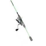 Angled view of Profishiency Mint spinning combo: 6'6