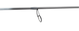 Close-up of Profishiency Shadowcast spinning rod blank showing grey pinning guide on white background
