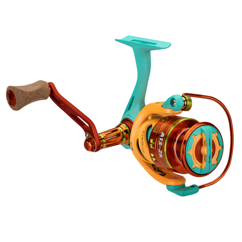 a cylindrical fishing reel HEAVENGLOW Bail Wire Rotating Body Fishing Reel Compact Black, 3000|Sporting Goods | Fishing A patent pending main gear bearing support system helps to maintain smoothness and increase torque under heavy loads Accurate Tern2 Slow Pitch Conventional
