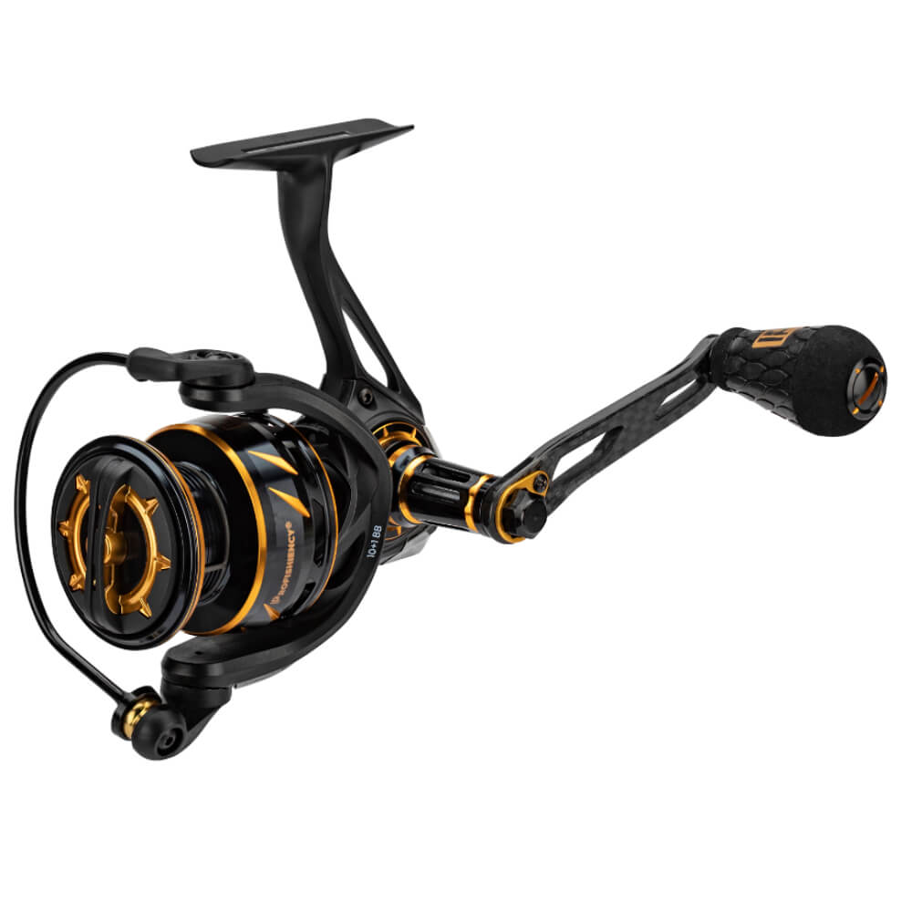 black and gold fishing reel Penn Authority Spinning 5500 changer for anglers seeking superior performance and durability Gold Ring 400 size Casting